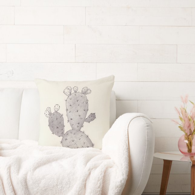 Desert Cactus Throw Pillow (Couch)