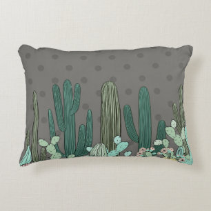 Desert Cactus Throw Pillow