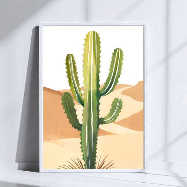 Desert Cactus | Watercolor Green Cacti Poster (Creator Uploaded)