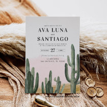 Desert Cactus Wedding Invitation