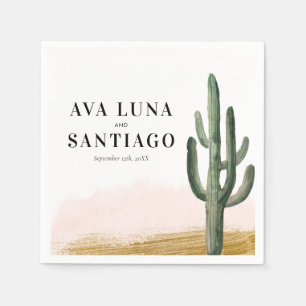 Desert Cactus Wedding Napkins