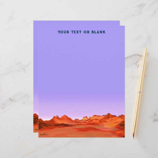 Desert Calm Letterhead (Front/Back In Situ)