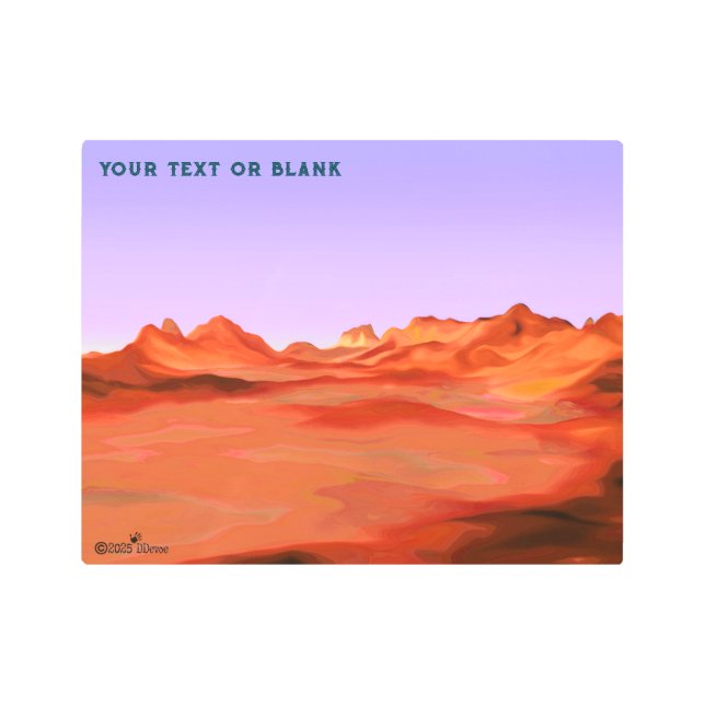 Desert Calm Metal Print (Front)