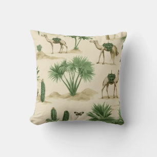 "Desert Camel Throw Pillow" Pillow