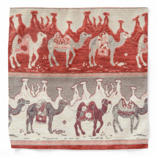 Desert Camels Caravan Art Bandana