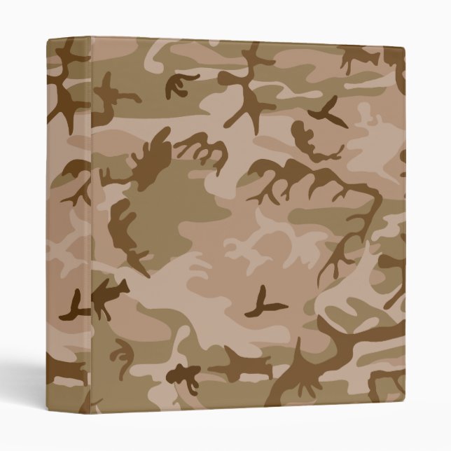 Desert Camo - Brown Camouflage Binder (Front/Spine)