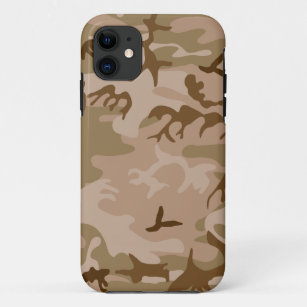 Desert Camo - Brown Camouflage iPhone 11 Case