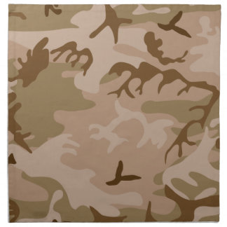 Desert Camo - Brown Camouflage Napkin