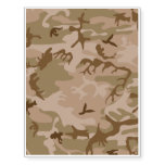 Desert Camo - Brown Camouflage Temporary Tattoos