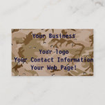 Desert Camo Business Card