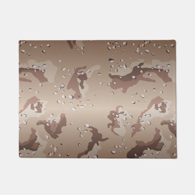 Desert Camo Camouflage Pattern Doormat (Front)