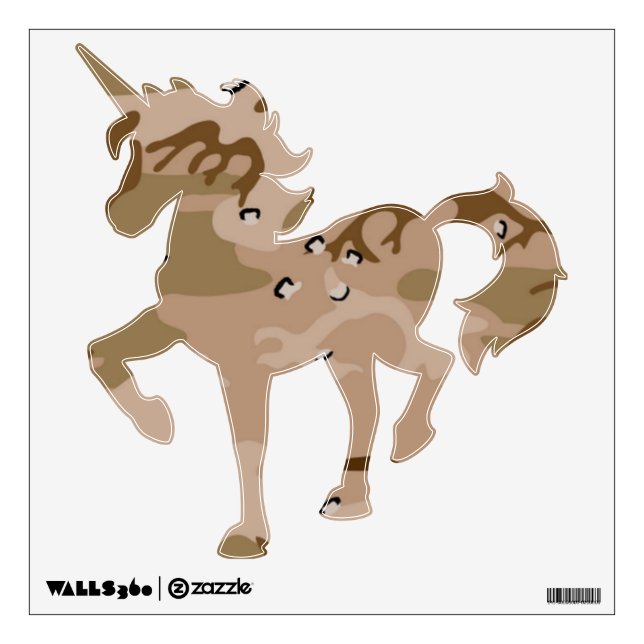 Desert Camo Custom Wall Decal Art (Front)