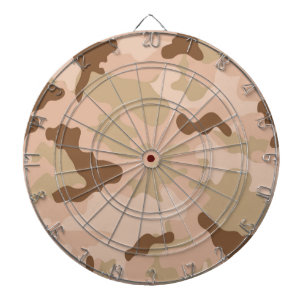 Desert Camo Dartboard With Darts