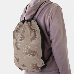 Desert Camo Drawstring Bag
