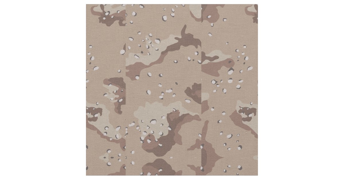 Desert Camo Military Camouflage Armed Forces Fabric | Zazzle