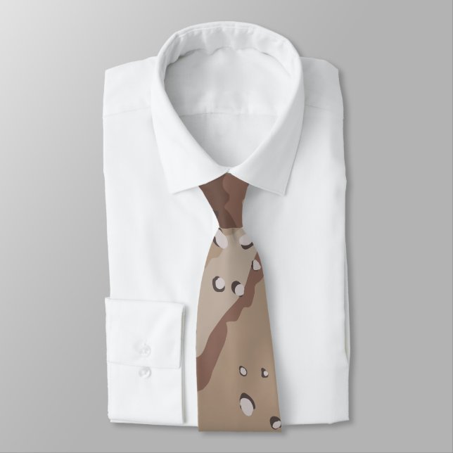 Desert Camo Neck Tie (Tied)