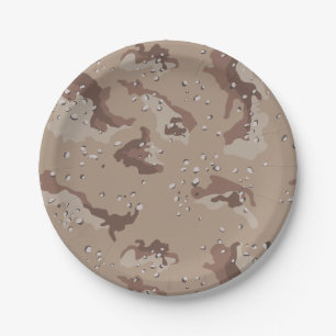 Desert Camo Paper Plates