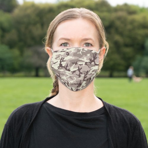 Desert Camo Pattern Adult Cloth Face Mask