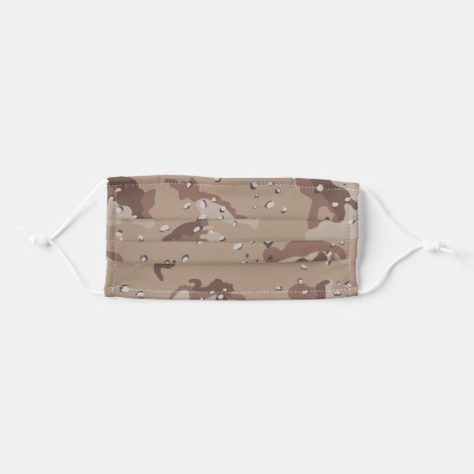 Desert Camo Pattern Adult Cloth Face Mask (Front, Folded)