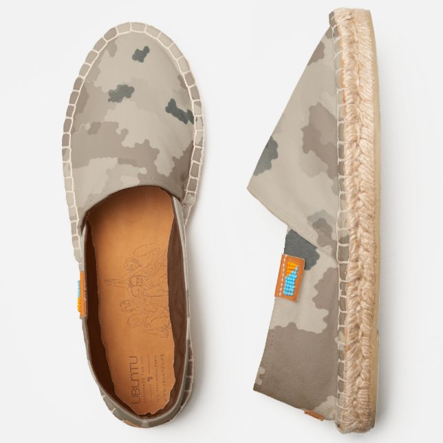 Desert Camo Pattern Espadrilles (Side)