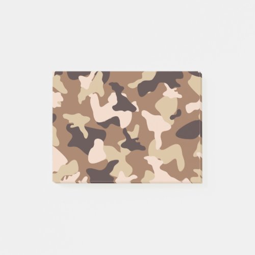 Desert camo sand camouflage army pattern post_it notes