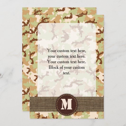 Desert camouflage (Front/Back)