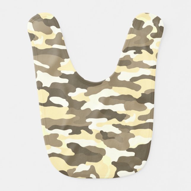 Desert Camouflage Baby Bib (Front)