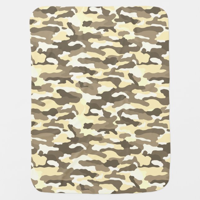 Desert Camouflage Baby Blanket (Front)