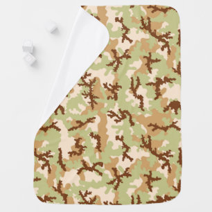 Desert camouflage baby blanket