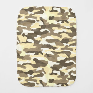 Desert Camouflage Baby Burp Cloth