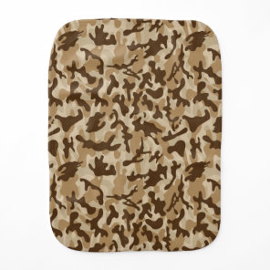 Desert Camouflage Baby Burp Cloth