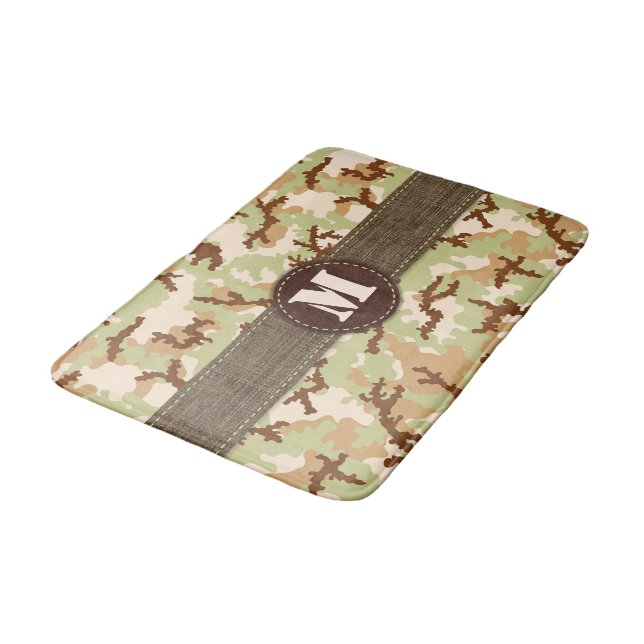Desert camouflage bath mat (Angled)