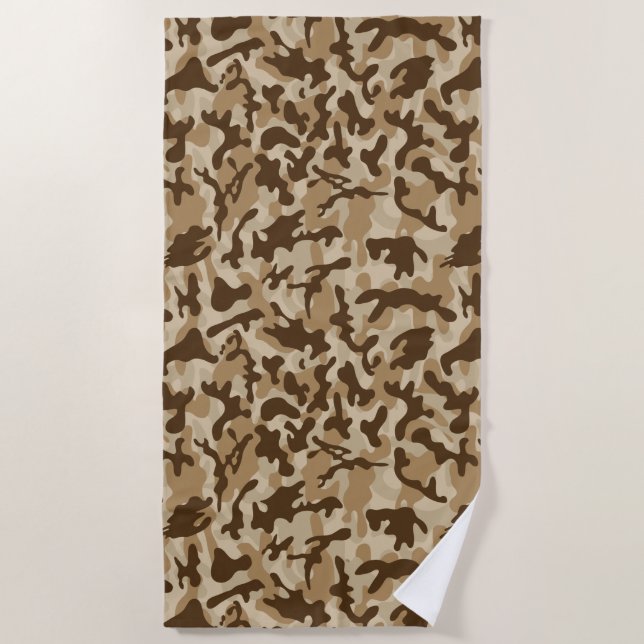 Desert Camouflage   Beach Towel (Front)