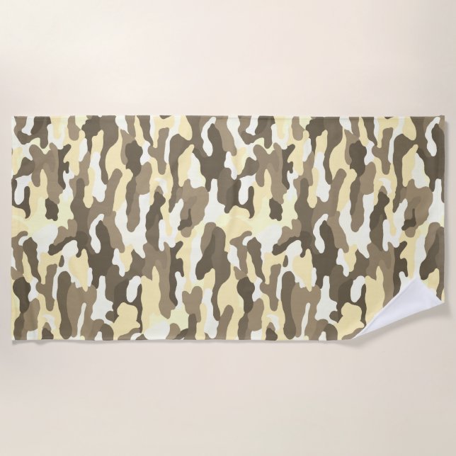 Desert Camouflage Beach Towel (Front)