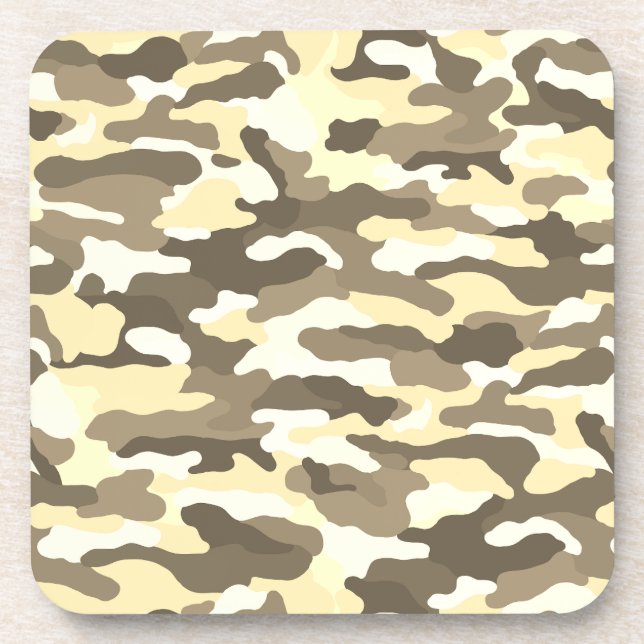 Desert Camouflage Beverage Coaster (Front)