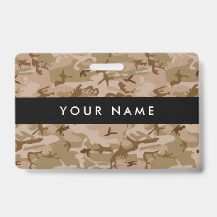 Desert Camouflage, Brown Camo, Military, Army Badge