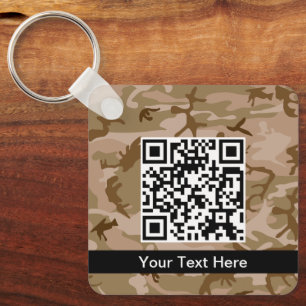 Desert Camouflage, Brown Camo, Military, Army Keychain