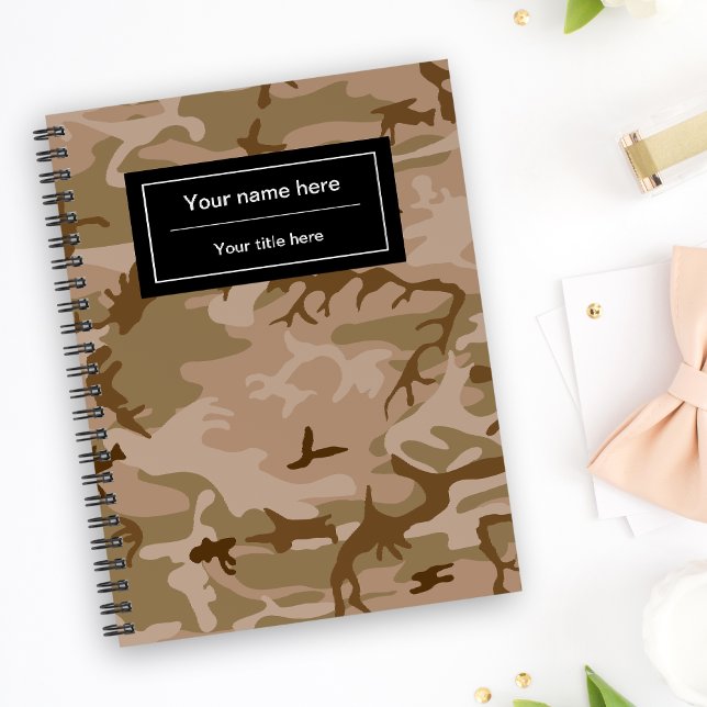 Desert Camouflage, Brown Camo, Military, Army Planner (Creator Uploaded)