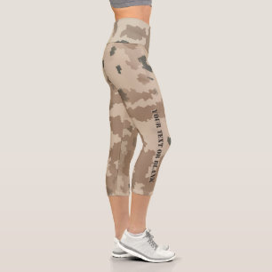 Desert Camouflage Capri Leggings