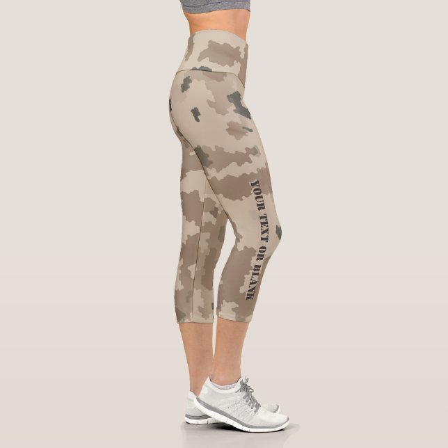 Desert Camouflage Capri Leggings (Right)