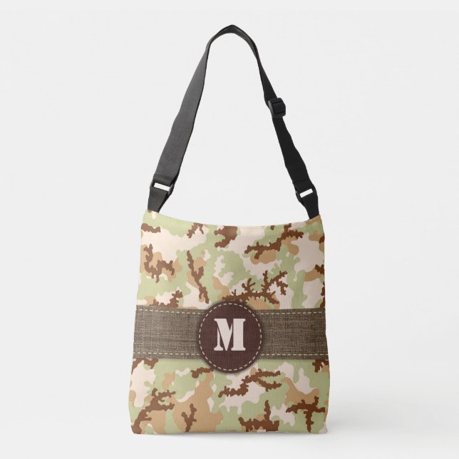 Desert camouflage crossbody bag (Front)