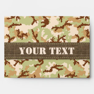 Desert camouflage envelope
