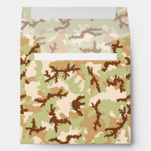 Desert camouflage envelope