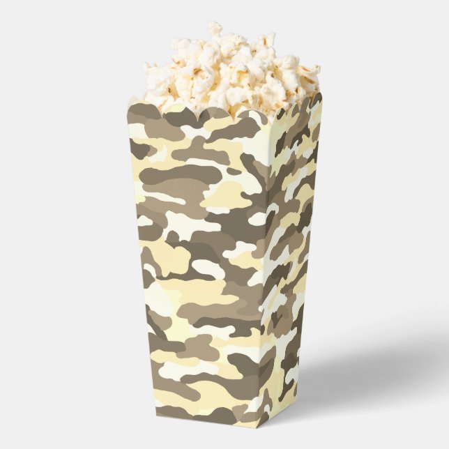 Desert Camouflage Favor Boxes (Popped)