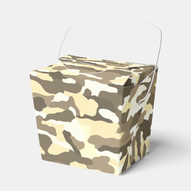 Desert Camouflage Favor Boxes (Front Side)