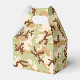 Desert camouflage favor boxes