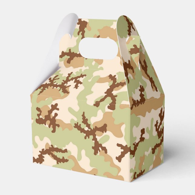 Desert camouflage favor boxes (Front Side)