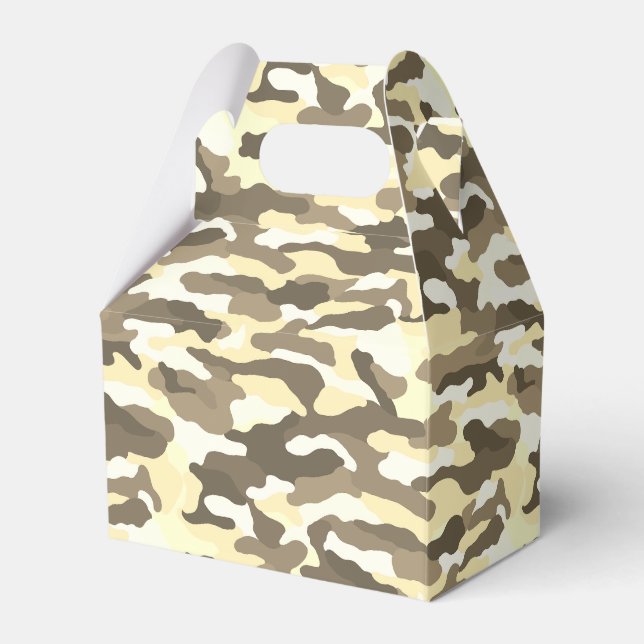 Desert Camouflage Favor Boxes (Front Side)
