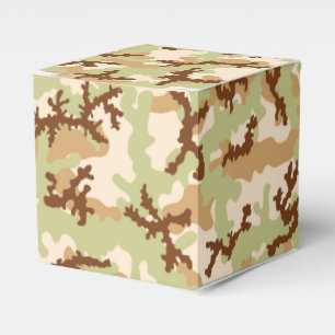 Desert camouflage favor boxes