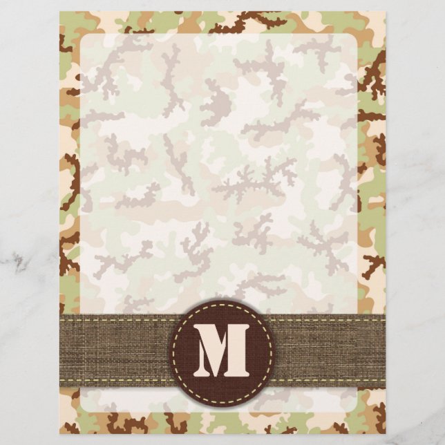 Desert camouflage flyer (Front)